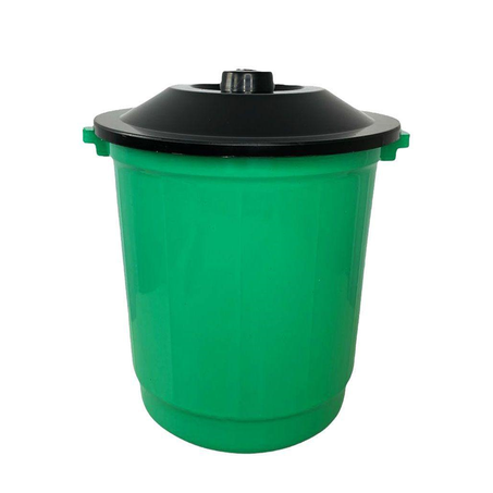 LIXEIRA PLÁSTICA ARQPLAST VERDE 10L C/TAMPA UNID