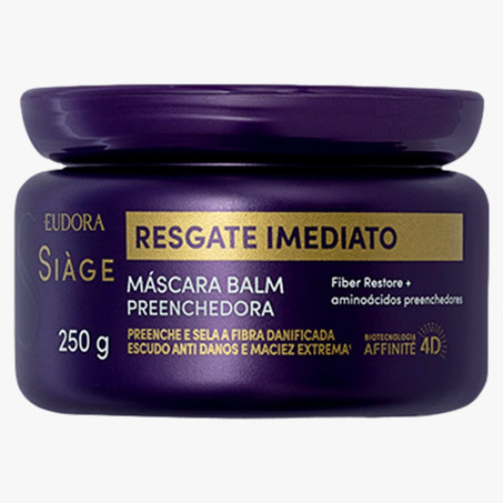 Máscara de Tratamento Resgate Imediato Eudora Siàge Pote 250g