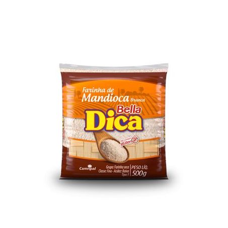 Farinha mandioca bella dica 500g