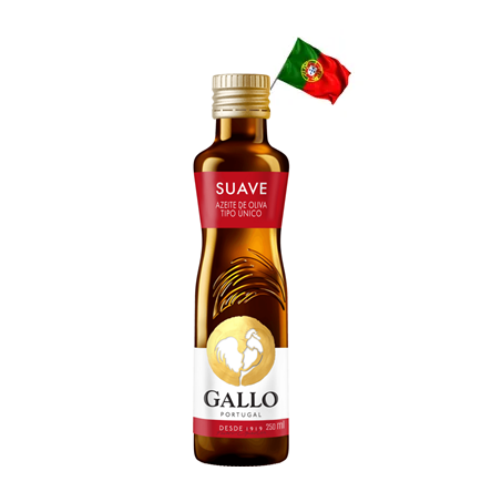 AZEITE OLIVA GALLO SUAVE TIPO ÚNICO VD 250ML