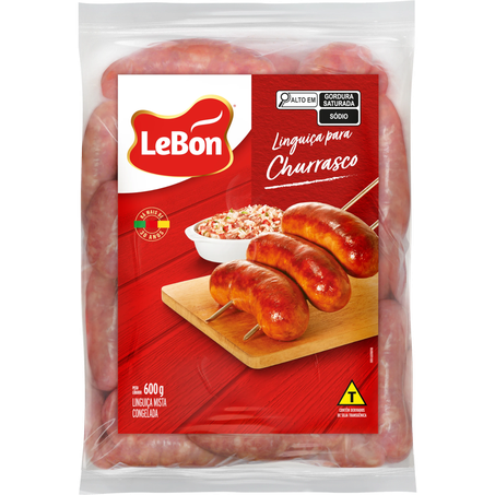 Linguica p/ churrasco lebon 600g cong