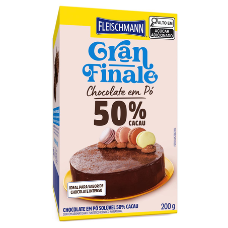 Chocolate em Pó Gran Finale Fleischmann 200g - 50% Cacau
