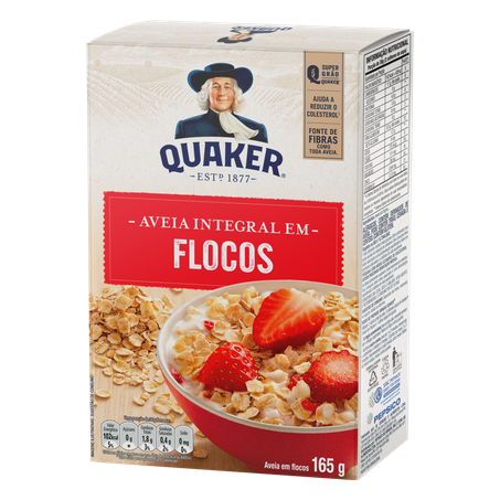 Aveia em flocos quaker 165g