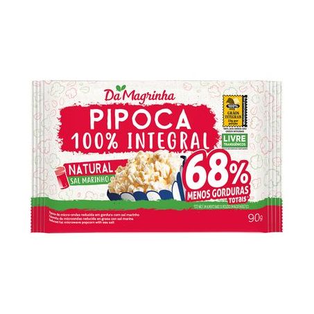 Pipoca Para Microondas Da Magrinha Natural 90G