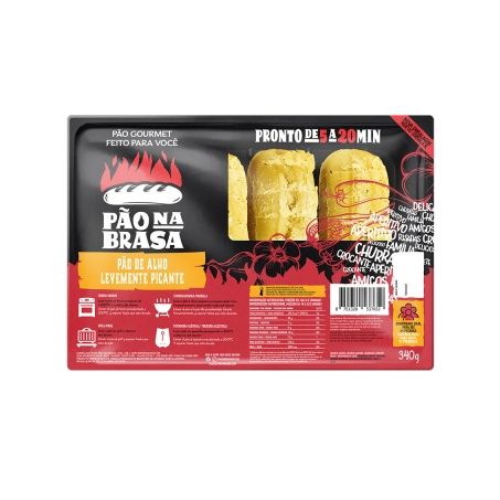 PAO DE ALHO PICANTE  PAO NA BRASA 340G