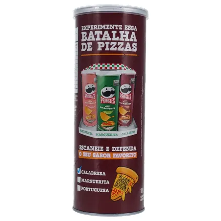 Salgadinho de Batata Pringles Pizza Calabresa 105g 360-24