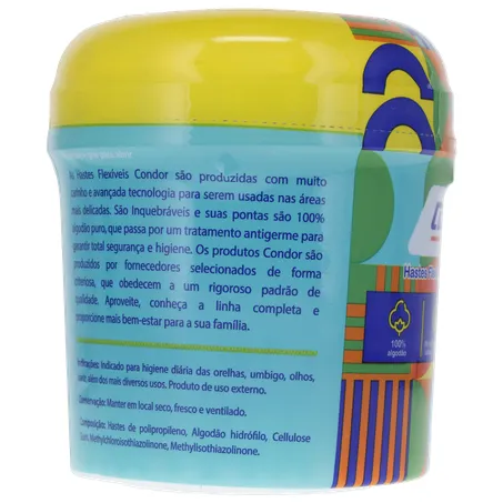 Hastes Flexíveis Condor Com 150 Unidades - Pote 360-3