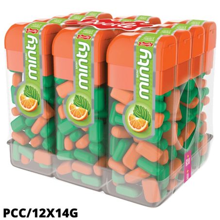 Pastilha docile pcc/12x14g mini minty hortela laranja
