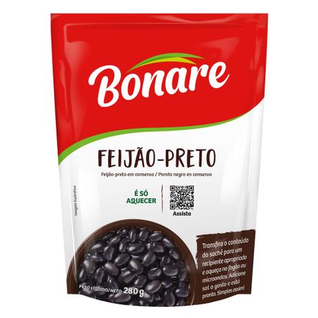 Feijão Preto Pronto Bonare 380G