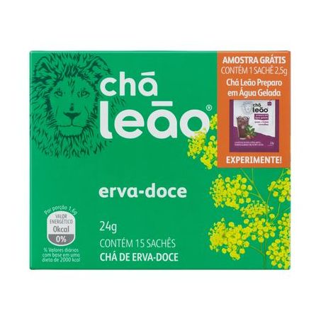 Cha leao 24g erva doce com 15 sache