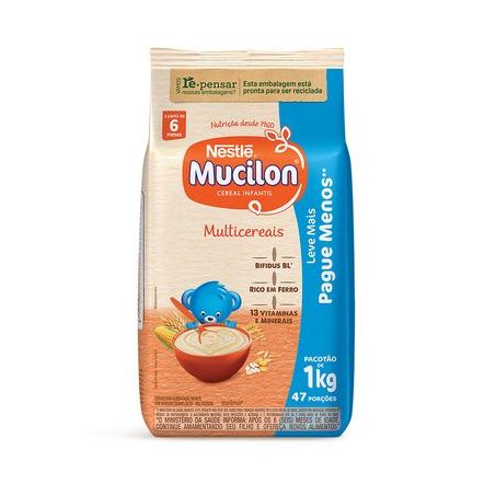 MUCILON NESTLÉ MULTICEREAIS SACHÊ 1KG