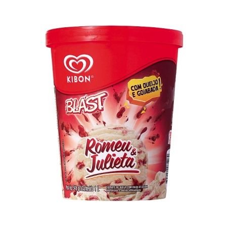 Sorvete kibon 1l blast romeu e julieta