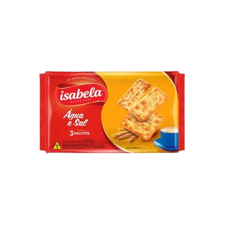 Biscoito isabela água e sal 400g