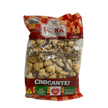 PIPOCA DOCE LUNÃ CARAMELIZADA CROCANTE PACOTE 70G