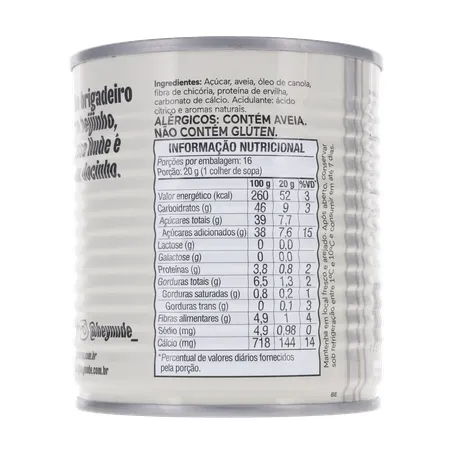 LEITE CONDENSADO DE AVEIA VEGANO NUDE 330G COM ACUCAR 360-14
