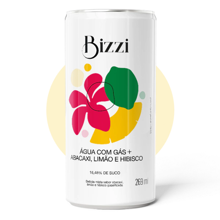 AGUA  GASEIFICADA BIZZI ABA/LIMAO/HIB 269ML