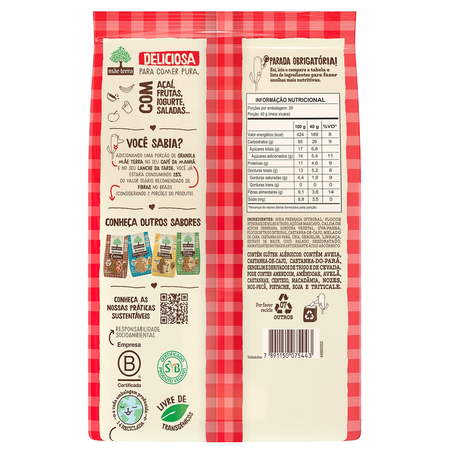 Granola Tradicional Mãe Terra Castanhas 800G 360-5
