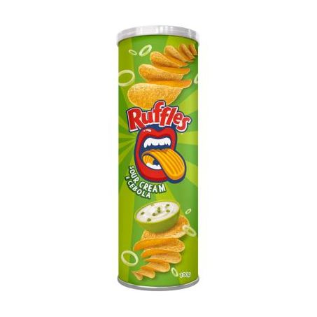BATATA ELMA RUFFLES TUBO 100G TIRA OND CREAM