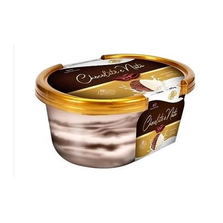 SORVETE GELLUS CHOCOLATE E NATA 1L