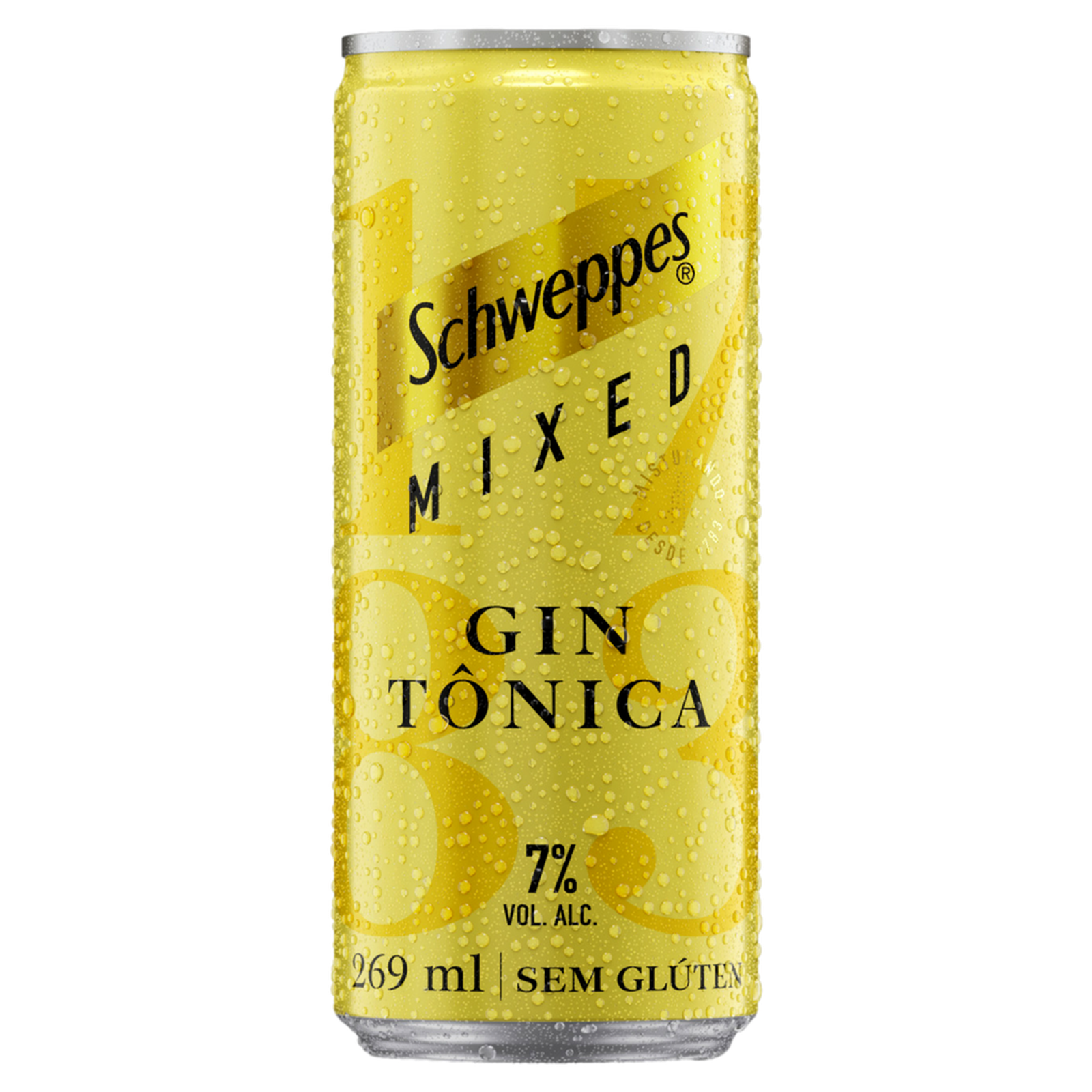 Bebida Mista Gin Tônica Schweppes Mixed Lata 269ml