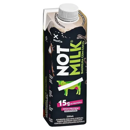 NOTMILK HIGH PROTEIN BAUNILHA COM COCO 250ML