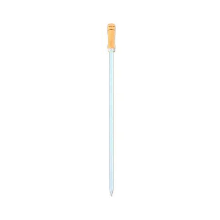 ESPETO SIMPLES HANNAH ACO CROMADO CABO MADEIRA 95CM