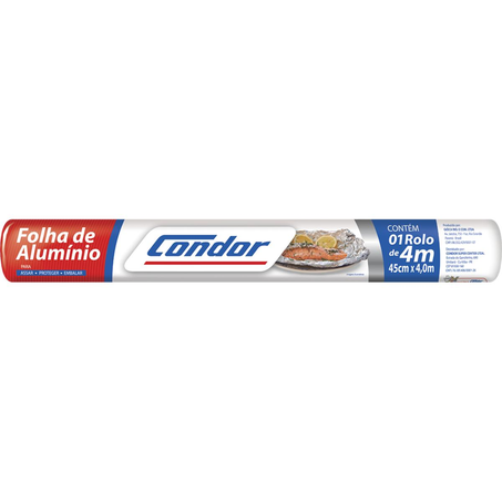Papel-alumínio Condor Tam. 45cmx4m