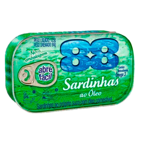 SARDINHA 88 EM ÓLEO 125G