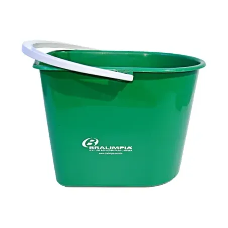 BALDE DE PLÁSTICO 14L VERDE BRALIMPIA BAMOVD