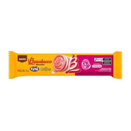 Biscoito Bauducco Recheado Fini Beijos 73g 
 