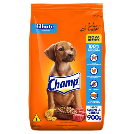 RAÇÃO CHAMP FILHOTES 900G