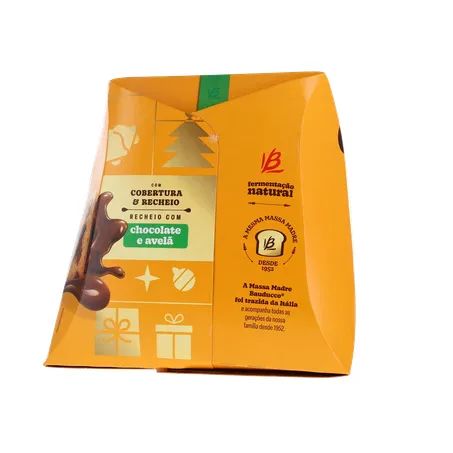 Panettone Bauducco Chocolate e Avelã Caixa 450gr 360-10