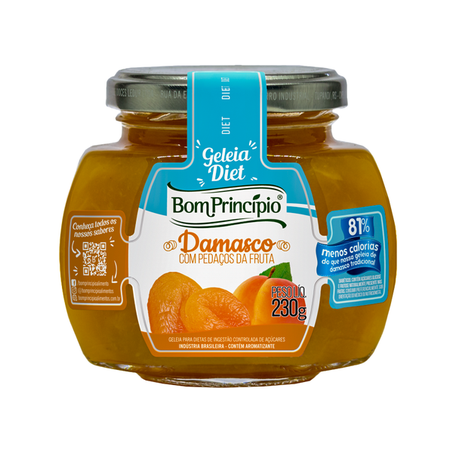 GELEIA DIET DE DAMASCO 230G BOM PRINCIPIO
