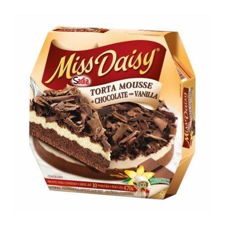 Torta Sadia Miss Daisy Chocolate com Vanilla 470G