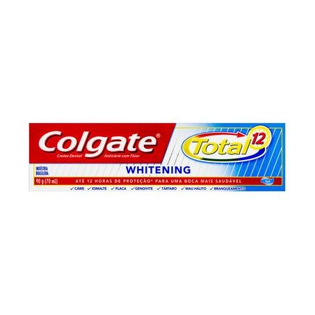 CREME DENTAL COLGATE 90G TOTAL 12 WHITENING