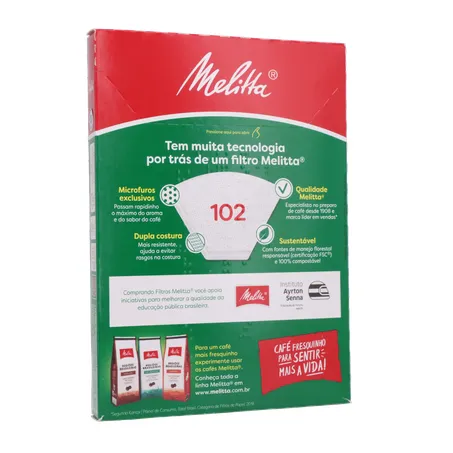 Filtro De Papel Melitta 102 C/30 360-16
