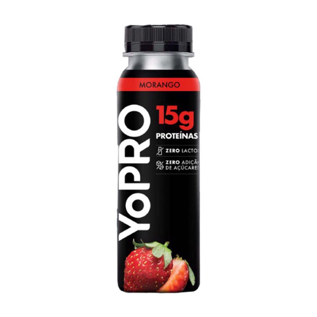 Iogurte Líquido de Morango 15G de Proteínas Yopro 250G