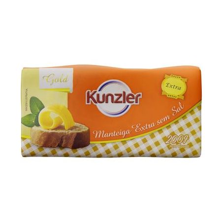 MANTEIGA KUNZLER EXTRA S/SAL 200G