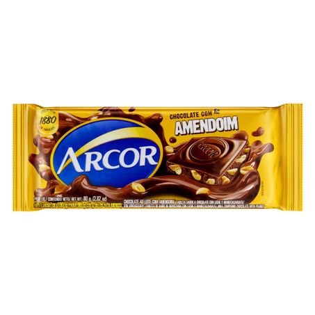 CHOCOLATE AO LEITE COM AMENDOIM ARCOR