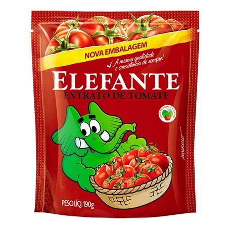 Extrato tomate elefante 190g sache