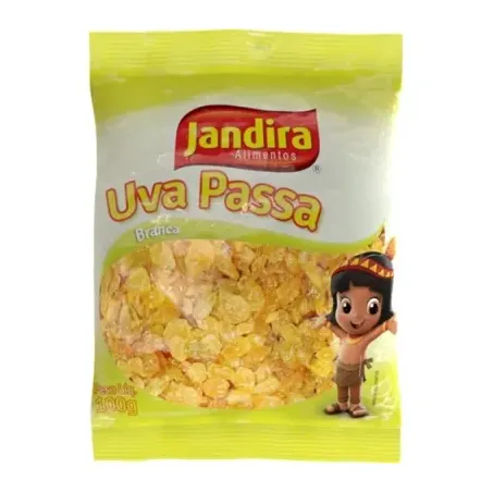 Uva Passa Jandira 100g Branca Sem Semente