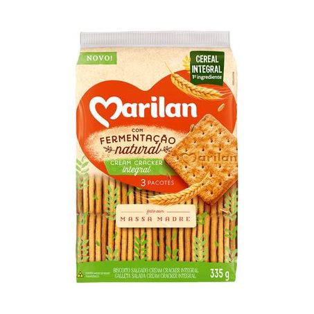 BISC.MARILAN CREAM CRACKER INTEGRAL FERM NAT.335G