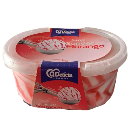 Sorvete qdelicia 1l sundae baunilha un