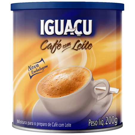 Cafe lata iguacu 200g com leite