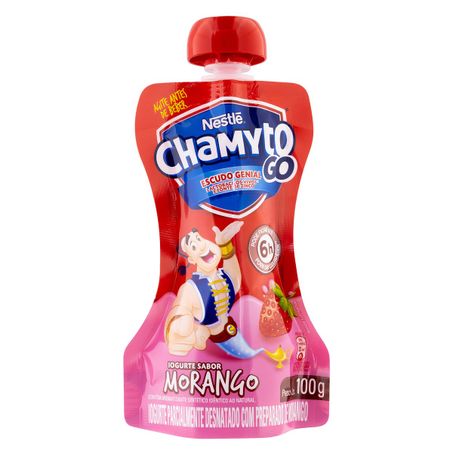 IOGURTE PARCIALMENTE DESNATADO MORANGO NESTLÉ CHAMYTO GO SQUEEZE