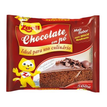 Chocolate em Pó Zaeli Embalagem 500G