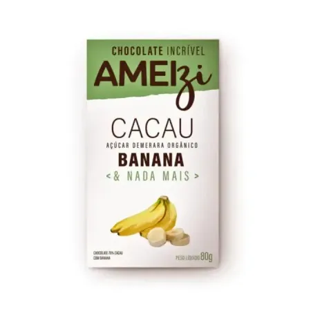 CHOCOLATE E BANANA 80G - AMEIZI