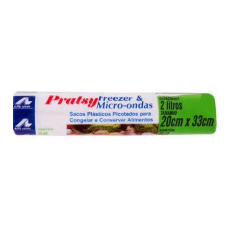 Sacos P/freezer/micro Pratsy Bag C/50 2LT