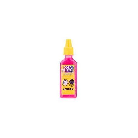 COLA ACRILEX C/GLITTER 35 G PINK                  