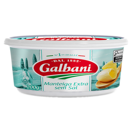 Manteiga Galbani Extra Sem Sal 200G 